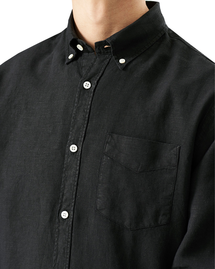 Homme | Chemises | NN07 | Levon Linen Shirt Black