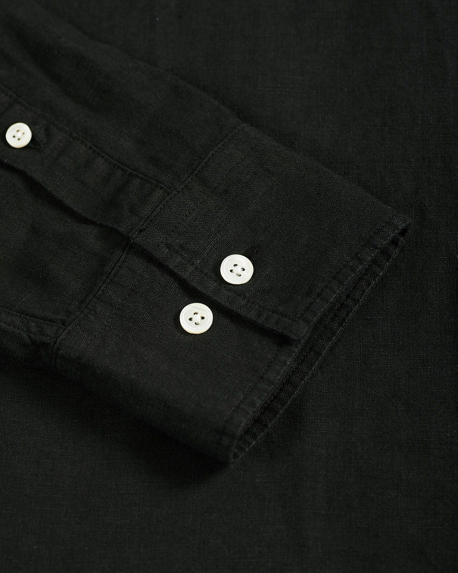 Homme | Chemises | NN07 | Levon Linen Shirt Black