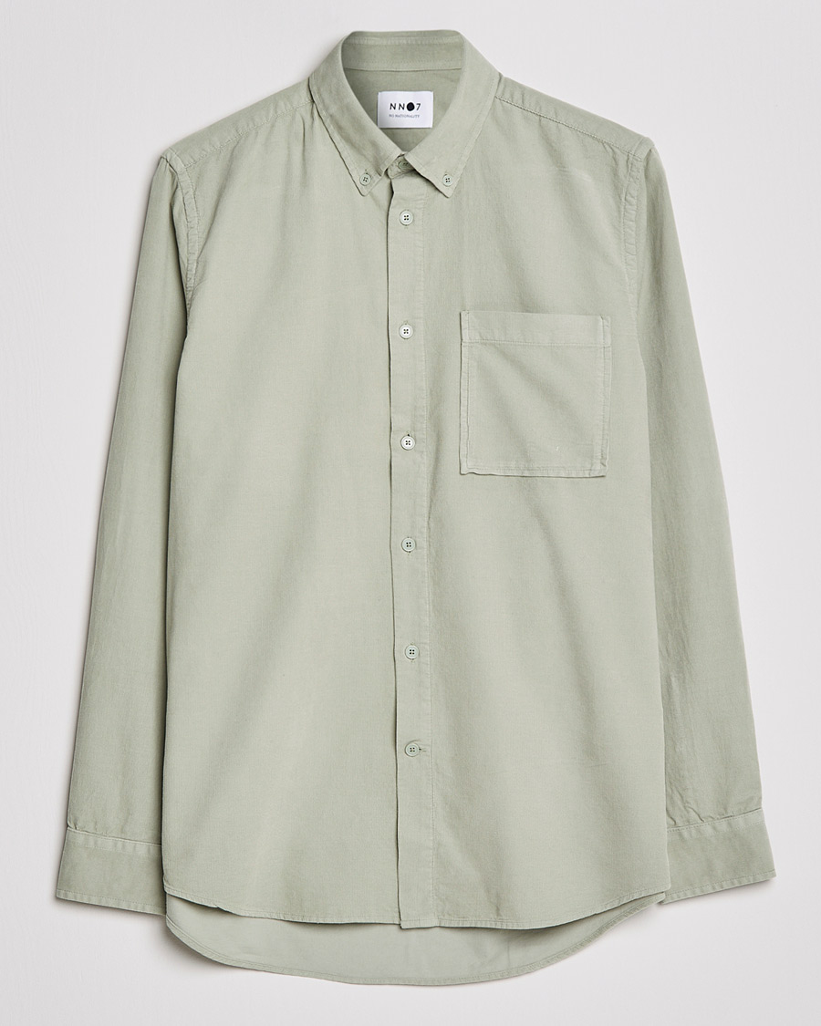 Homme | Chemises | NN07 | Arne Button Down Baby Cord Shirt Oil Green