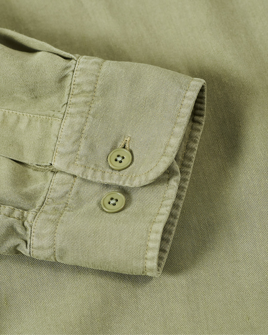 Homme | Chemises | NN07 | Arne Tencel/Linen Shirt Oil Green