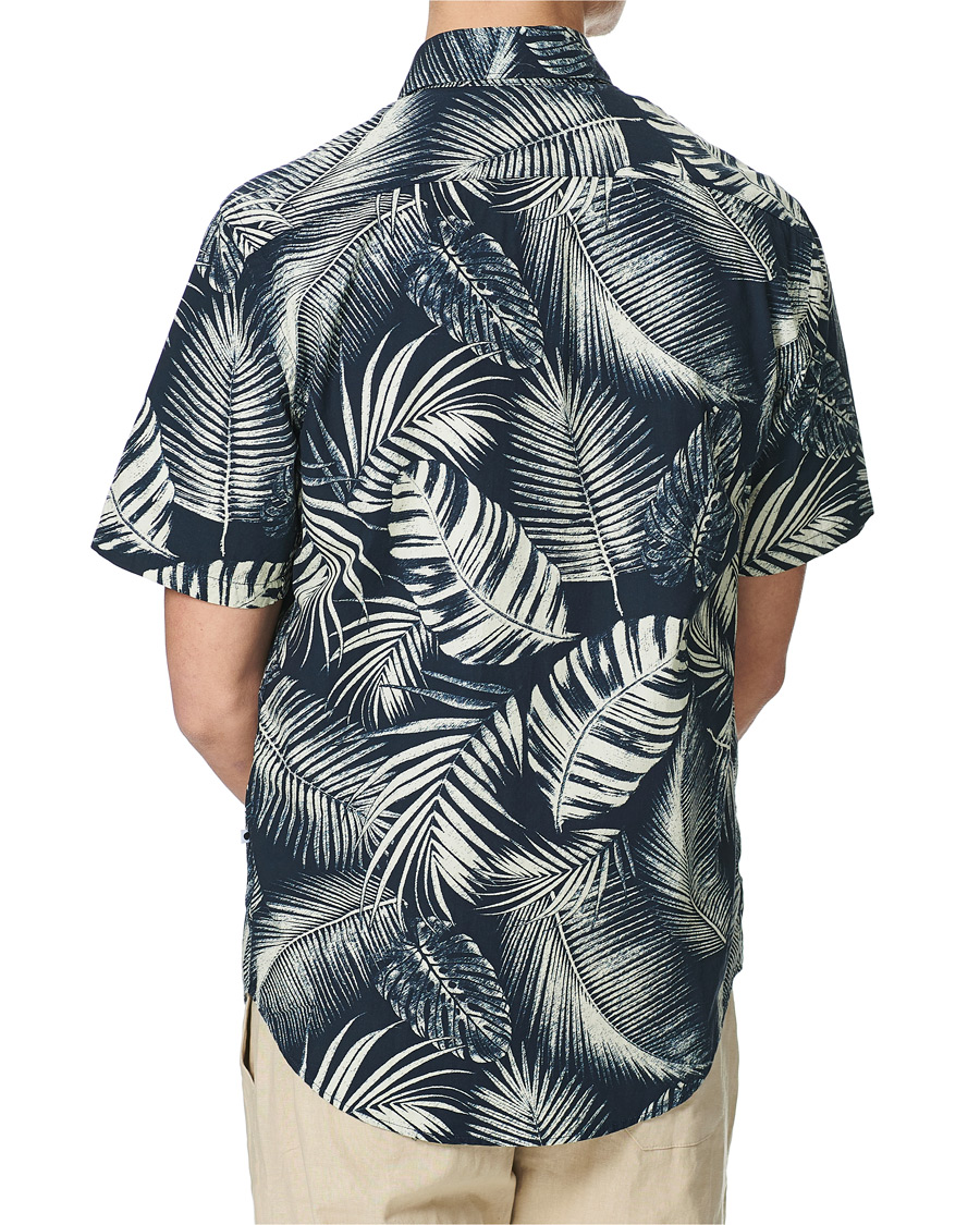 Heren | Overhemden | NN07 | Errico Printed Short Sleeve Shirt Blue