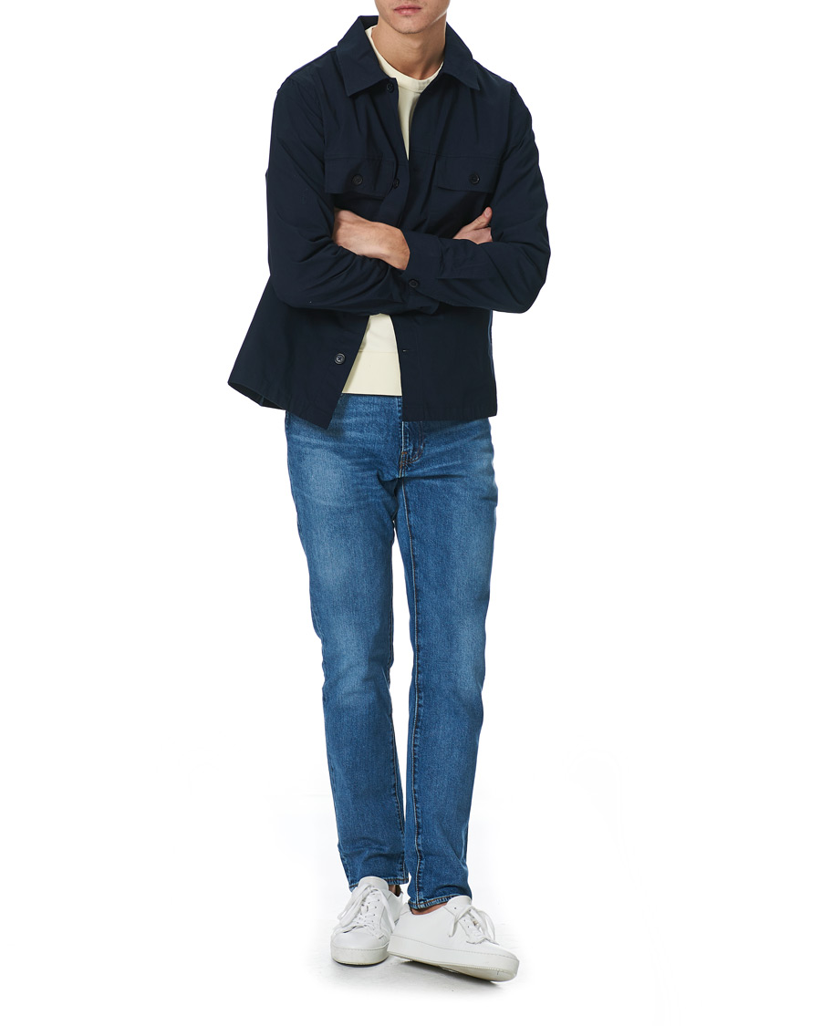 Heren | Overhemden | NN07 | Wilas Ripstop Overshirt Navy