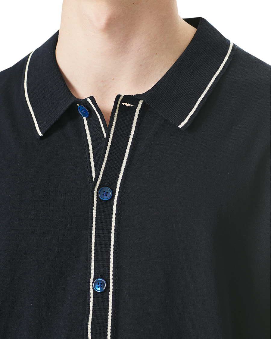 Homme | Polos | NN07 | Nolan Knitted Polo Navy