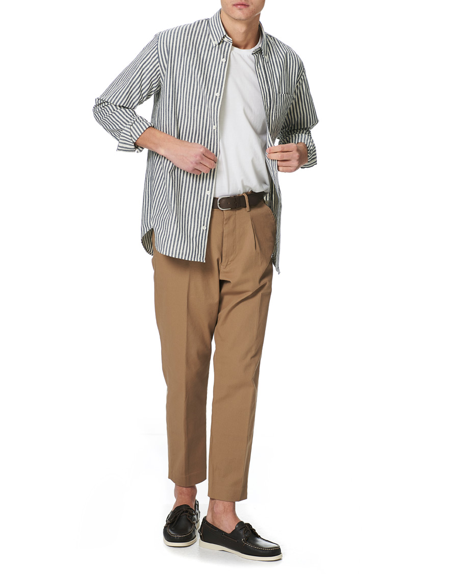 Homme | Chemises | NN07 | Levon Button Down Seersucker Shirt Blue/White