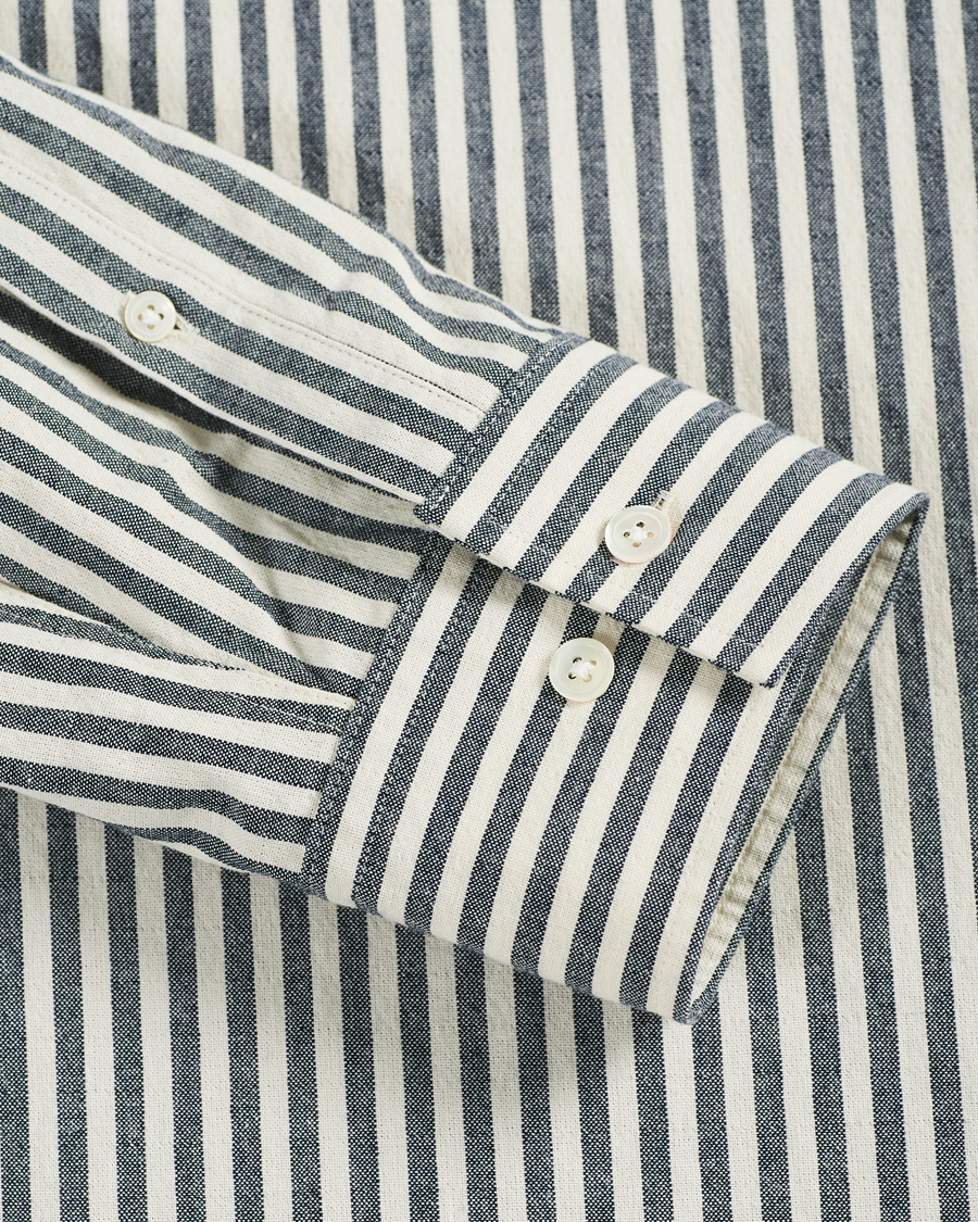 Homme | Chemises | NN07 | Levon Button Down Seersucker Shirt Blue/White