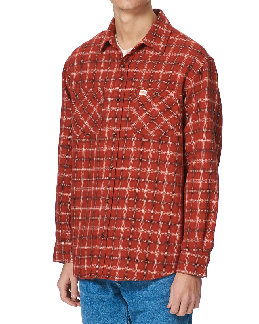 Homme | Chemises | Nudie Jeans | Filip Lumber Light Flannel Shirt Poppy Red