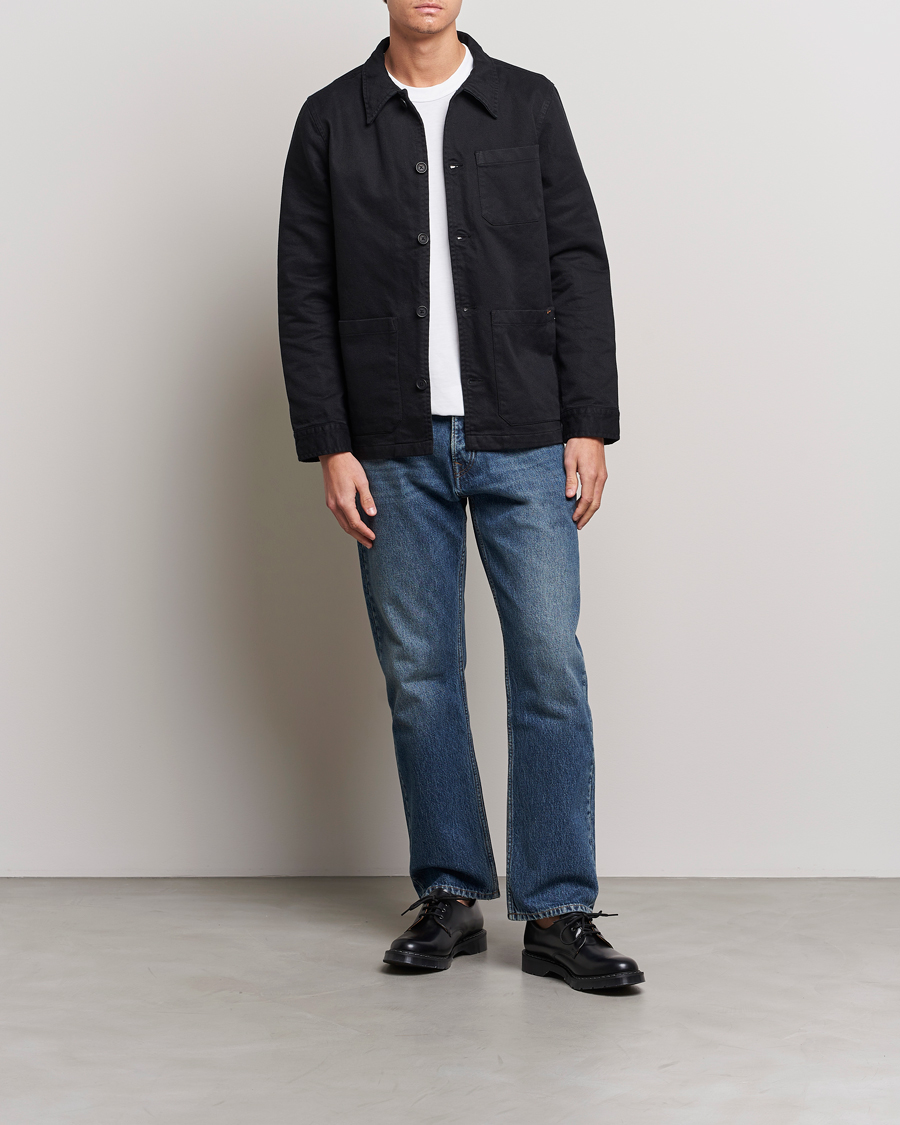 Heren | Overhemden | Nudie Jeans | Barney Worker Overshirt Black