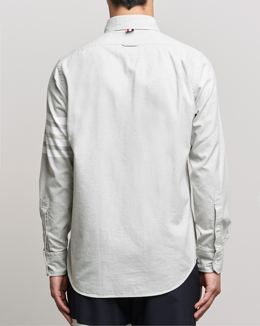 Homme | Chemises | Thom Browne | 4 Bar Flannel Shirt Light Grey