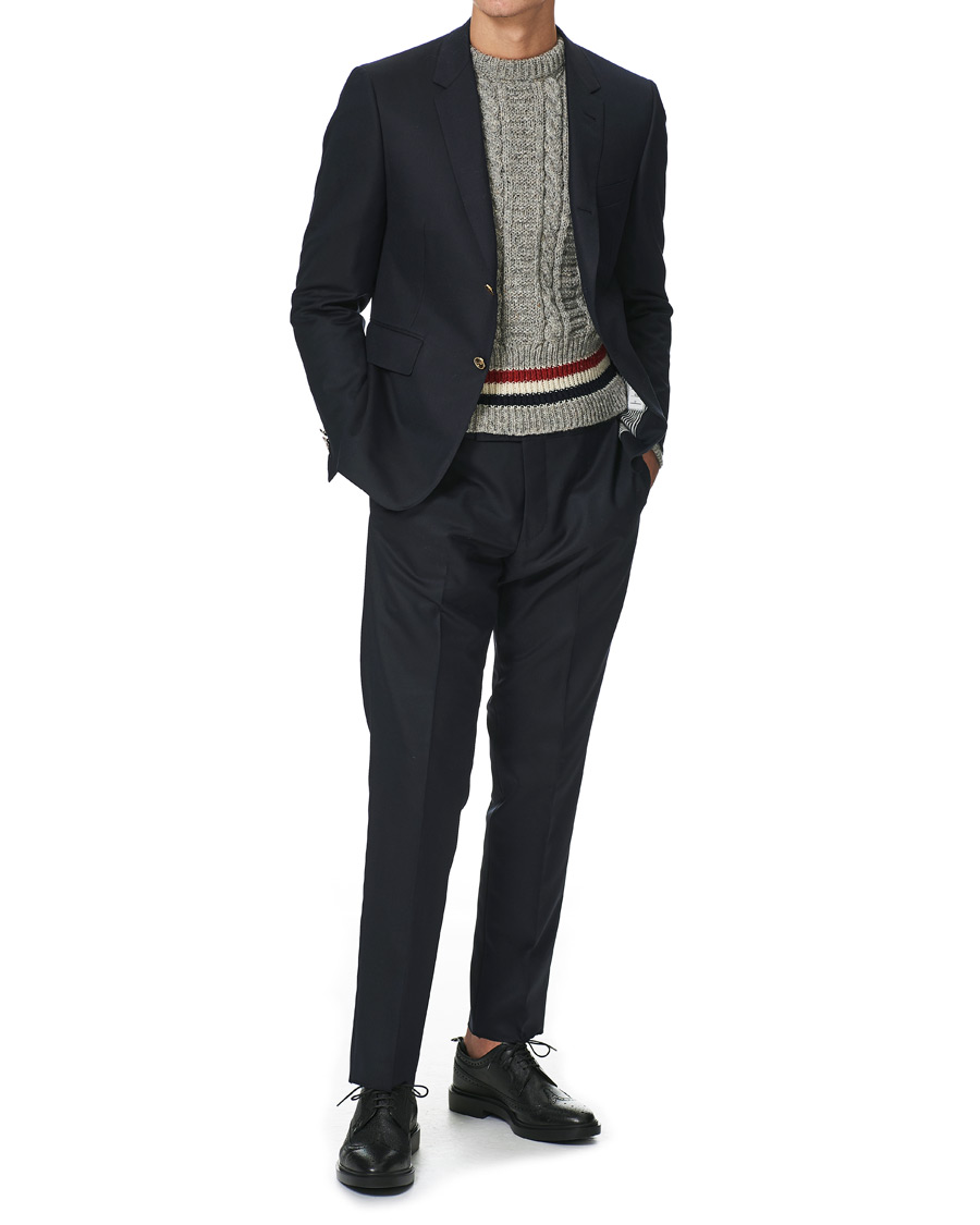 Homme | Blazers | Thom Browne | Super 120s Wool Blazer Navy