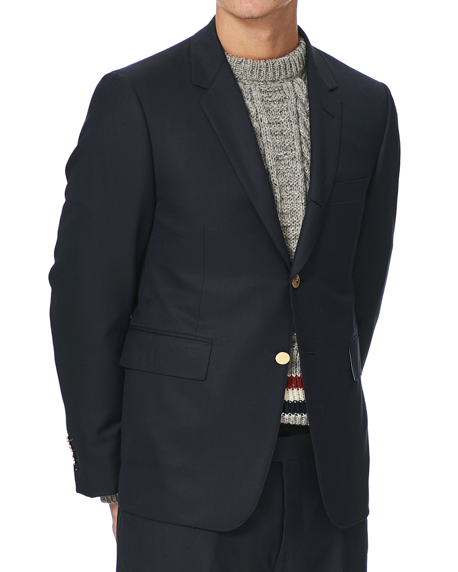 Homme | Blazers | Thom Browne | Super 120s Wool Blazer Navy