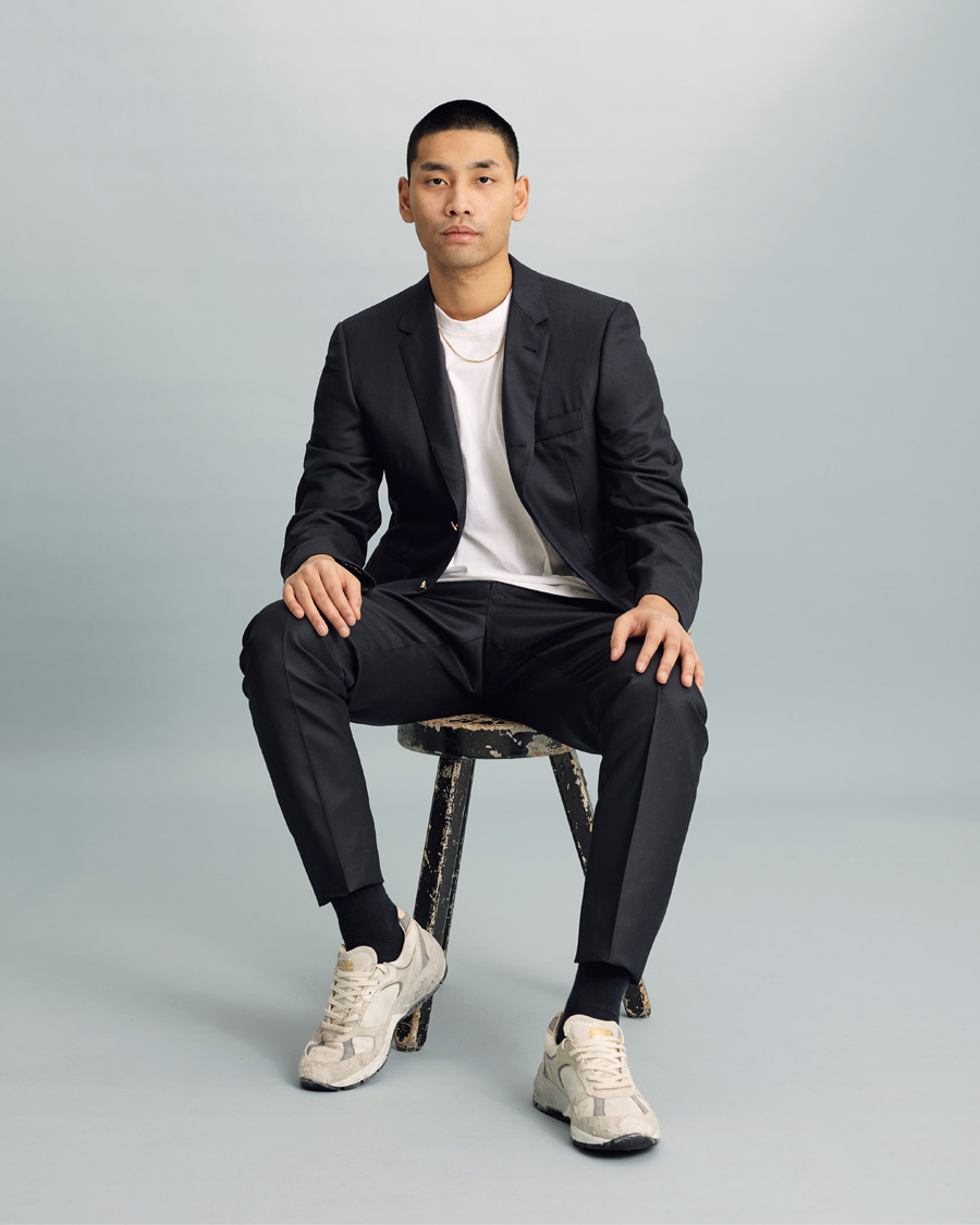 Homme | Pantalons | Thom Browne | Super 120s Wool Trousers Navy