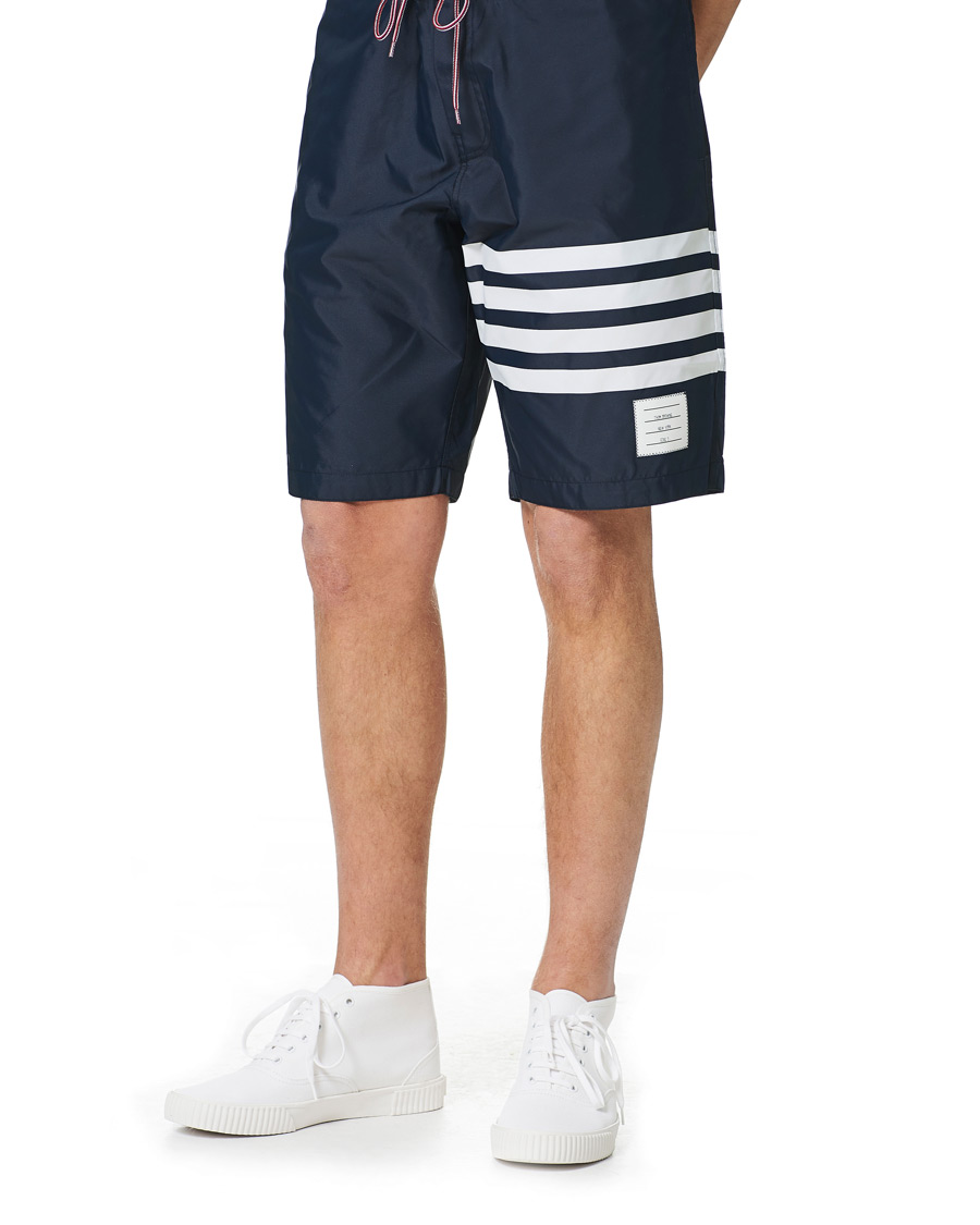 Homme | Shorts | Thom Browne | Swim Tech 4-Bar Shorts Navy