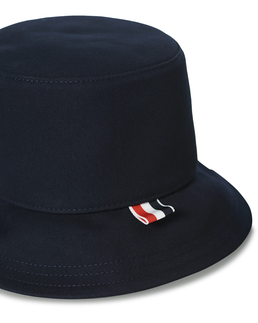 Homme | Thom Browne 4-Bar Bucket Hat Navy | Thom Browne | 4-Bar Bucket Hat Navy