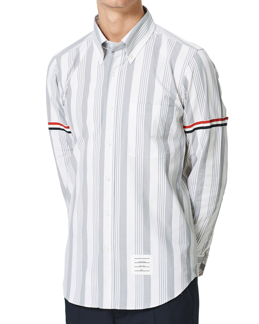 Homme | Chemises | Thom Browne | Striped Shirt White/Grey