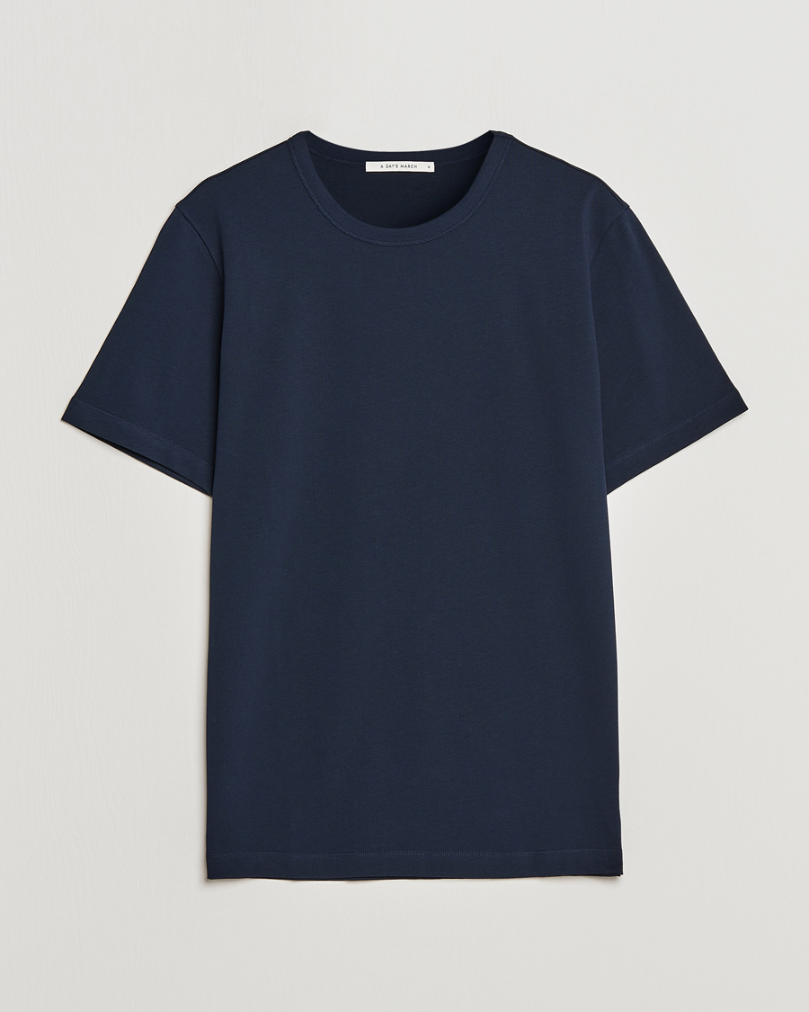 Homme | T-shirts | A Day's March | Heavyweight T-Shirt Navy