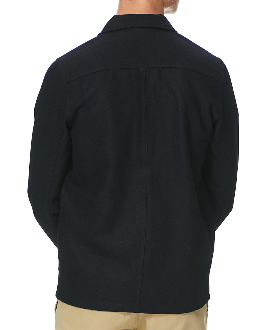 Homme | Chemises | A Day's March | Original Wool Overshirt Navy