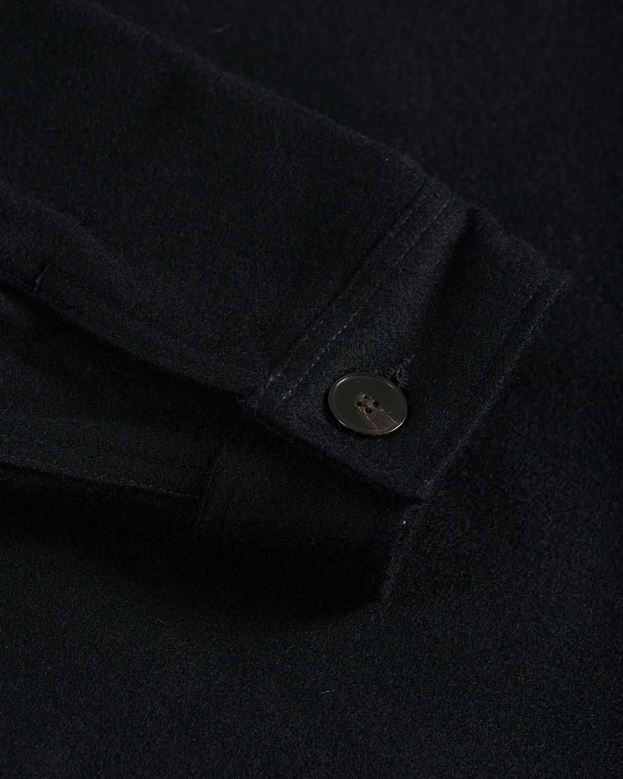 Homme | Chemises | A Day's March | Original Wool Overshirt Navy