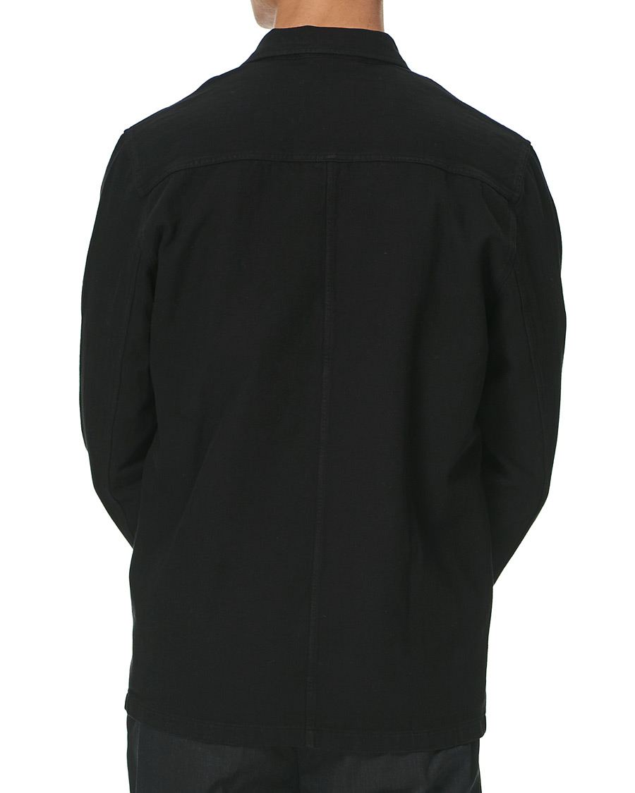 Heren | Overhemden | A Day's March | Original Herringbone Overshirt Black