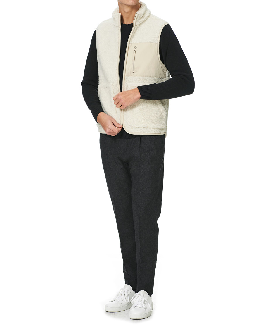 Homme | Pulls Et Tricots | A Day's March | Arvån Recycled Fleece Vest Off White
