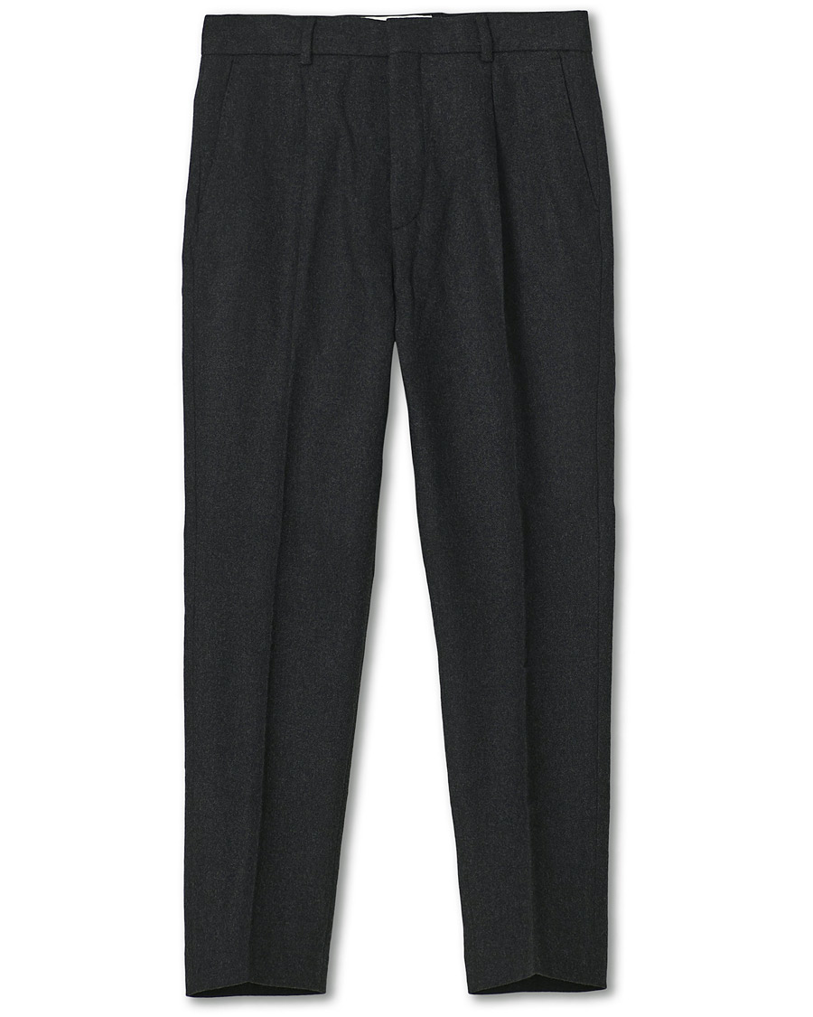 Homme | Pantalons | A Day's March | Crovie Wool Trousers Grey Melange