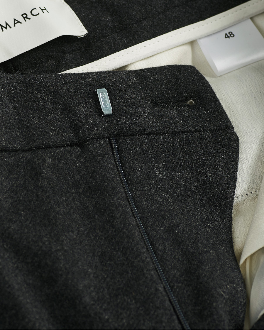 Homme | Pantalons | A Day's March | Crovie Wool Trousers Grey Melange