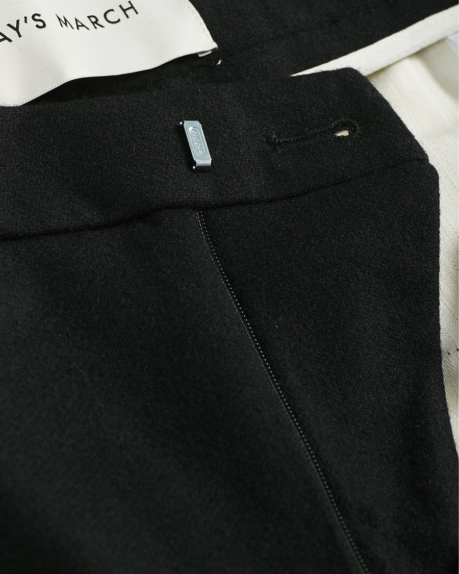 Homme | Pantalons | A Day's March | Crovie Wool Trousers Black