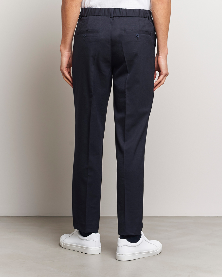 Homme | Pantalons | A Day's March | Smart Trousers Wool Twill Navy