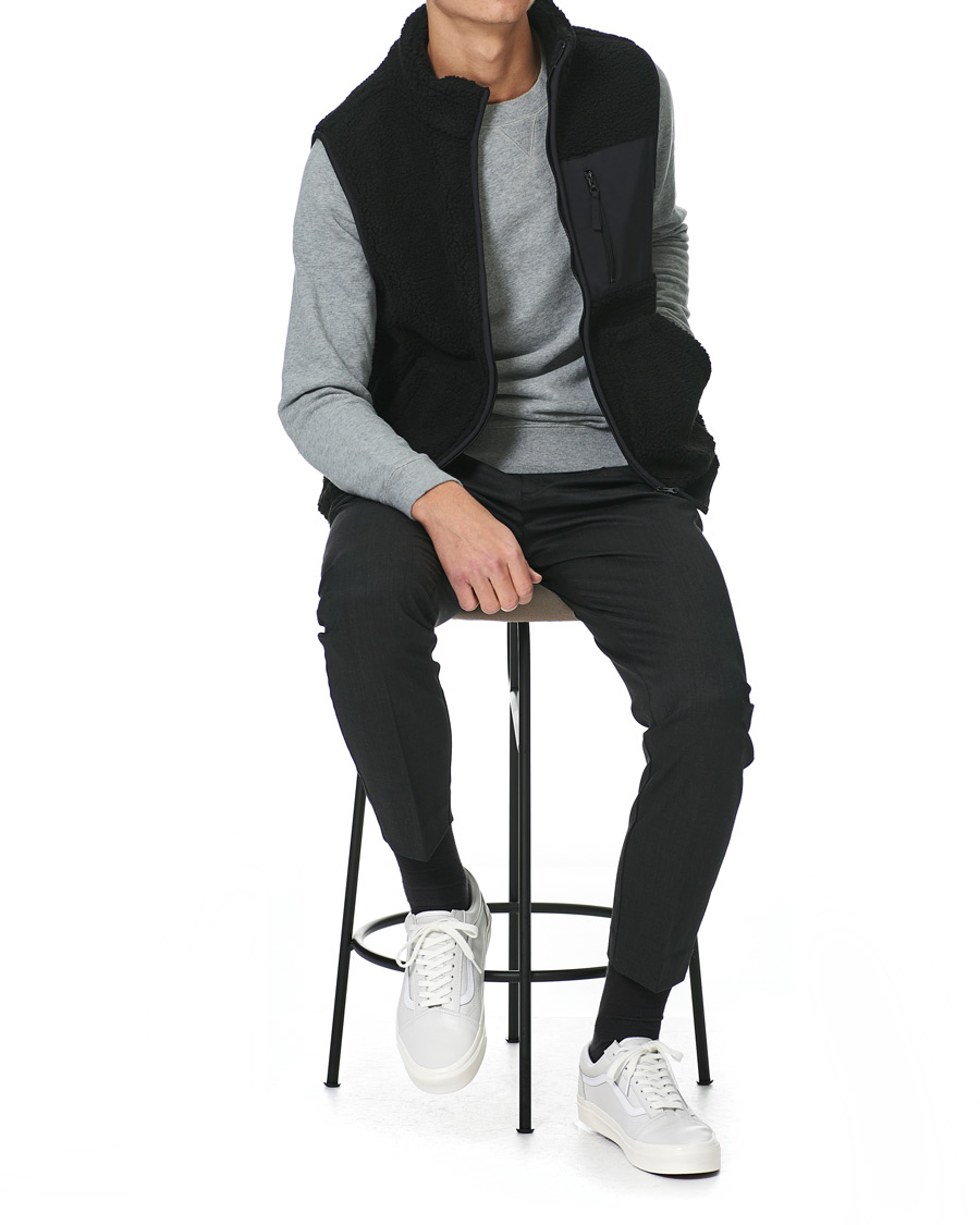 Heren | Broeken | A Day's March | Smart Trousers Wool Twill Charcoal