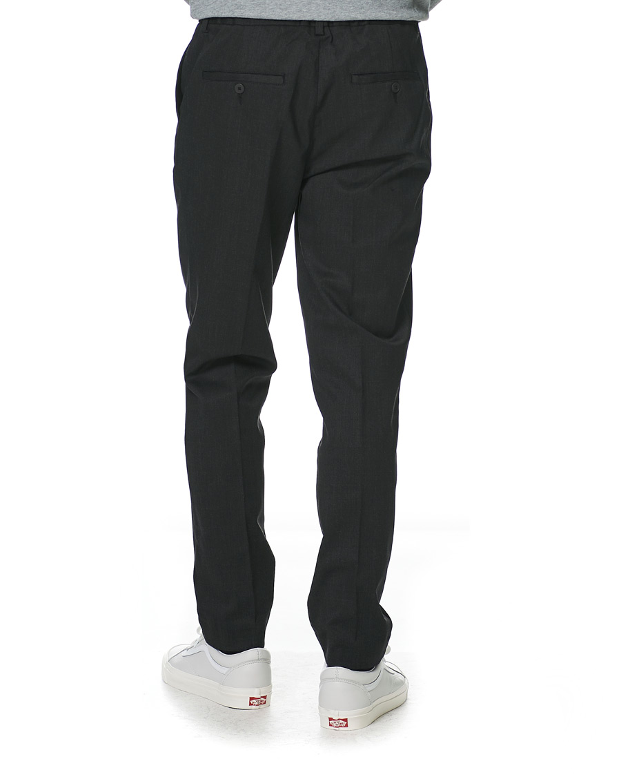 Heren | Broeken | A Day's March | Smart Trousers Wool Twill Charcoal