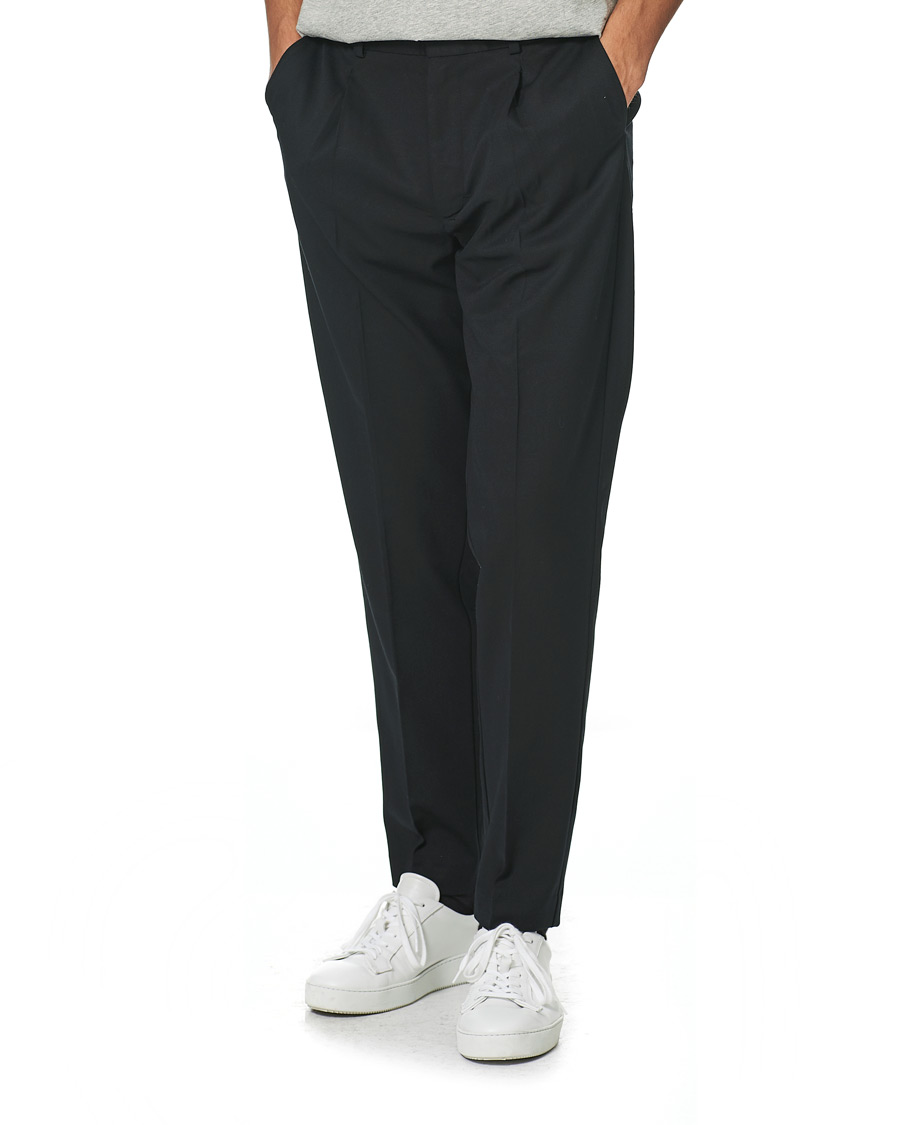 Homme | Pantalons | A Day's March | Smart Trousers Wool Twill Black