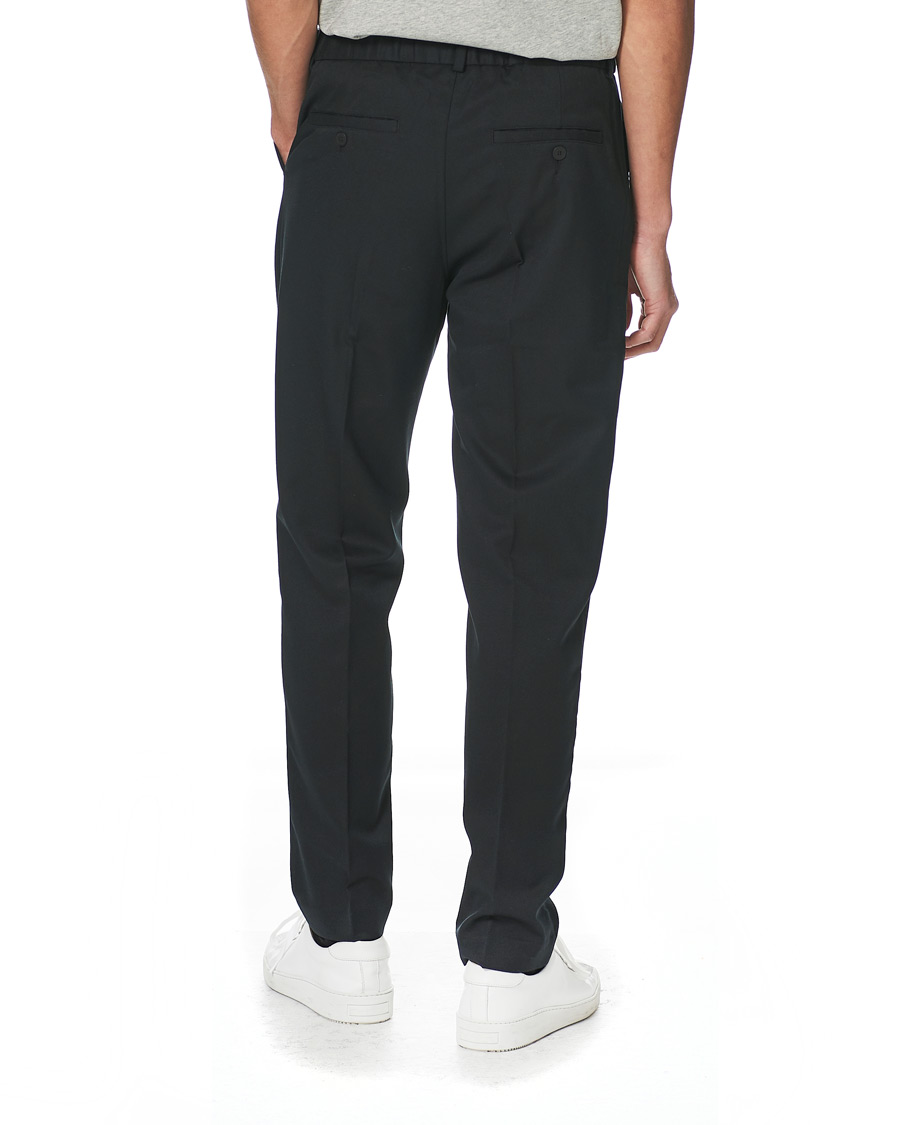 Homme | Pantalons | A Day's March | Smart Trousers Wool Twill Black