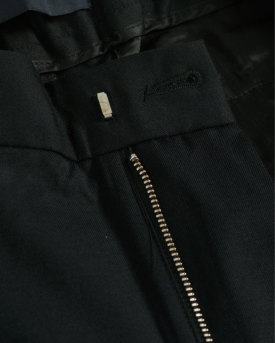 Homme | Pantalons | A Day's March | Smart Trousers Wool Twill Black