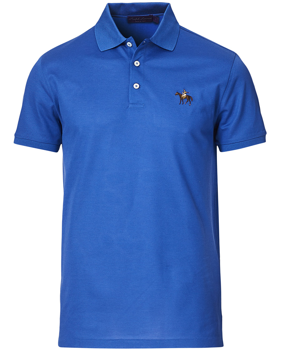 Homme | Polos | Ralph Lauren Purple Label | Mercerized Cotton Polo Copen Blue