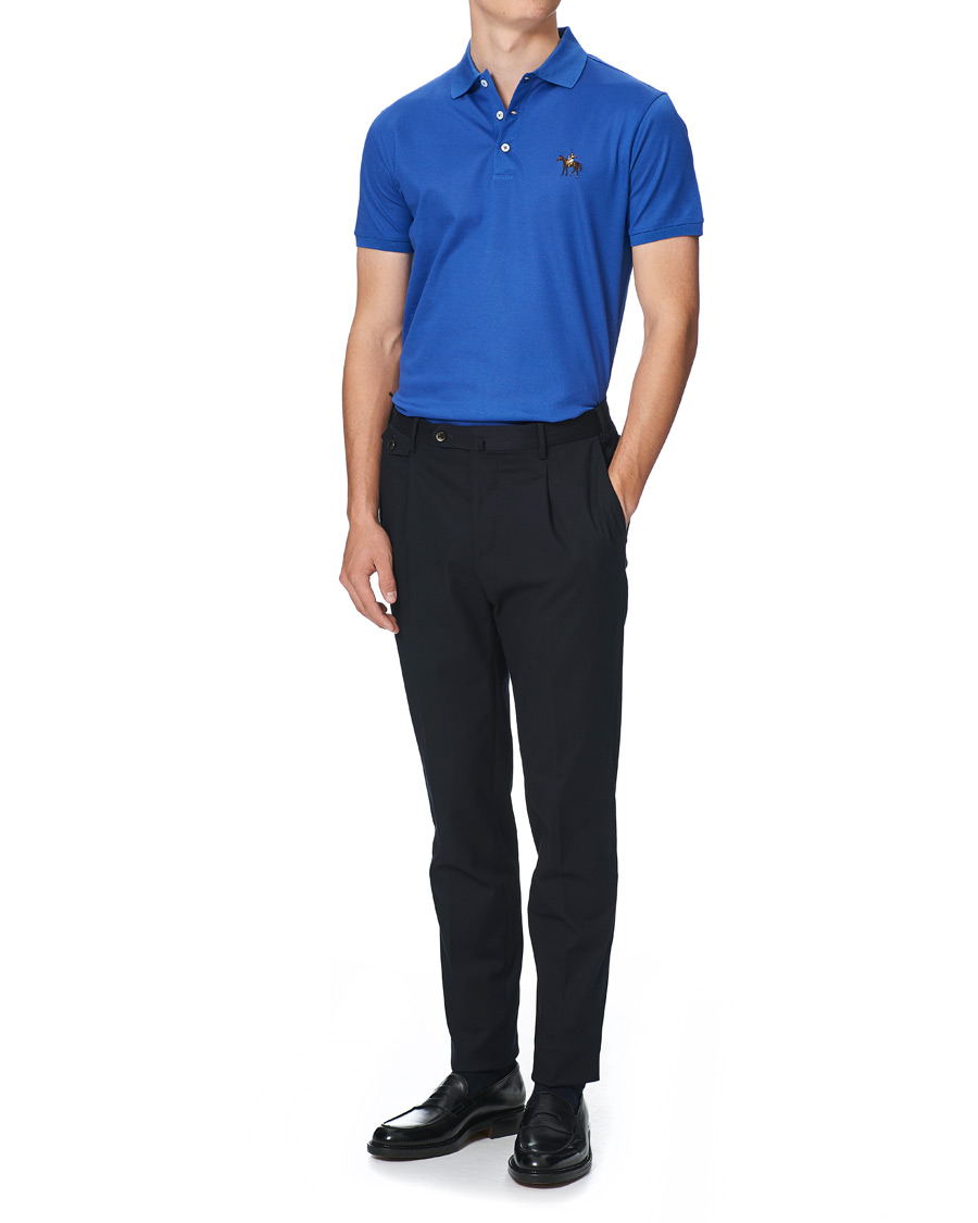 Homme | Polos | Ralph Lauren Purple Label | Mercerized Cotton Polo Copen Blue