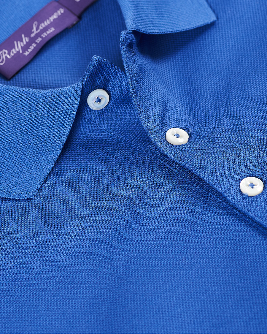 Homme | Polos | Ralph Lauren Purple Label | Mercerized Cotton Polo Copen Blue