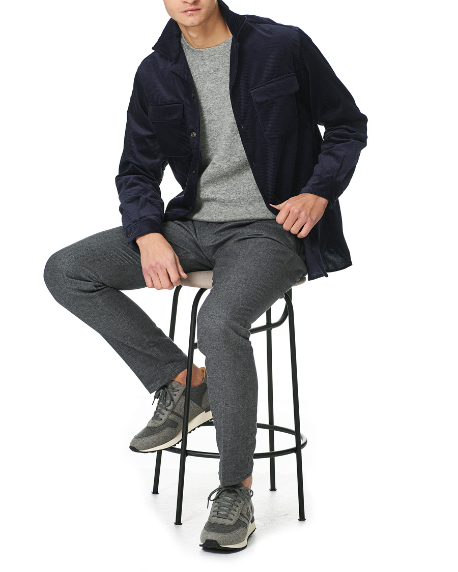 Homme | Chemises | Ralph Lauren Purple Label | Double Pocket Overshirt Classic Navy