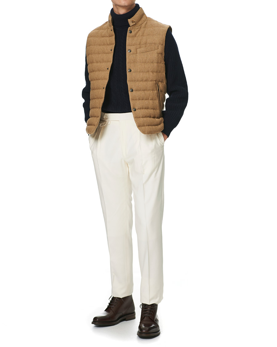 Homme | Manteaux Et Vestes | Ralph Lauren Purple Label | Whitwell Wool Tweed Down Vest Classic Camel