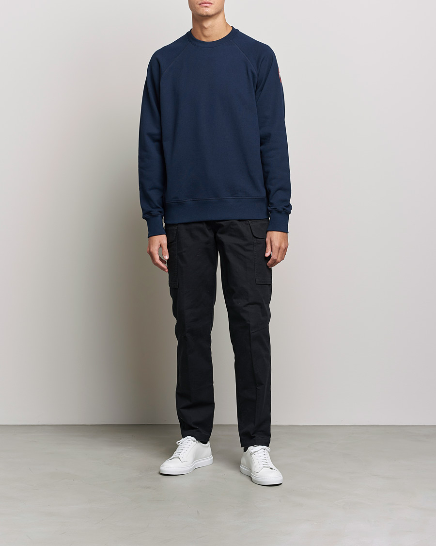 Homme | Pulls Et Tricots | Canada Goose | Huron Crewneck Atlantic Navy