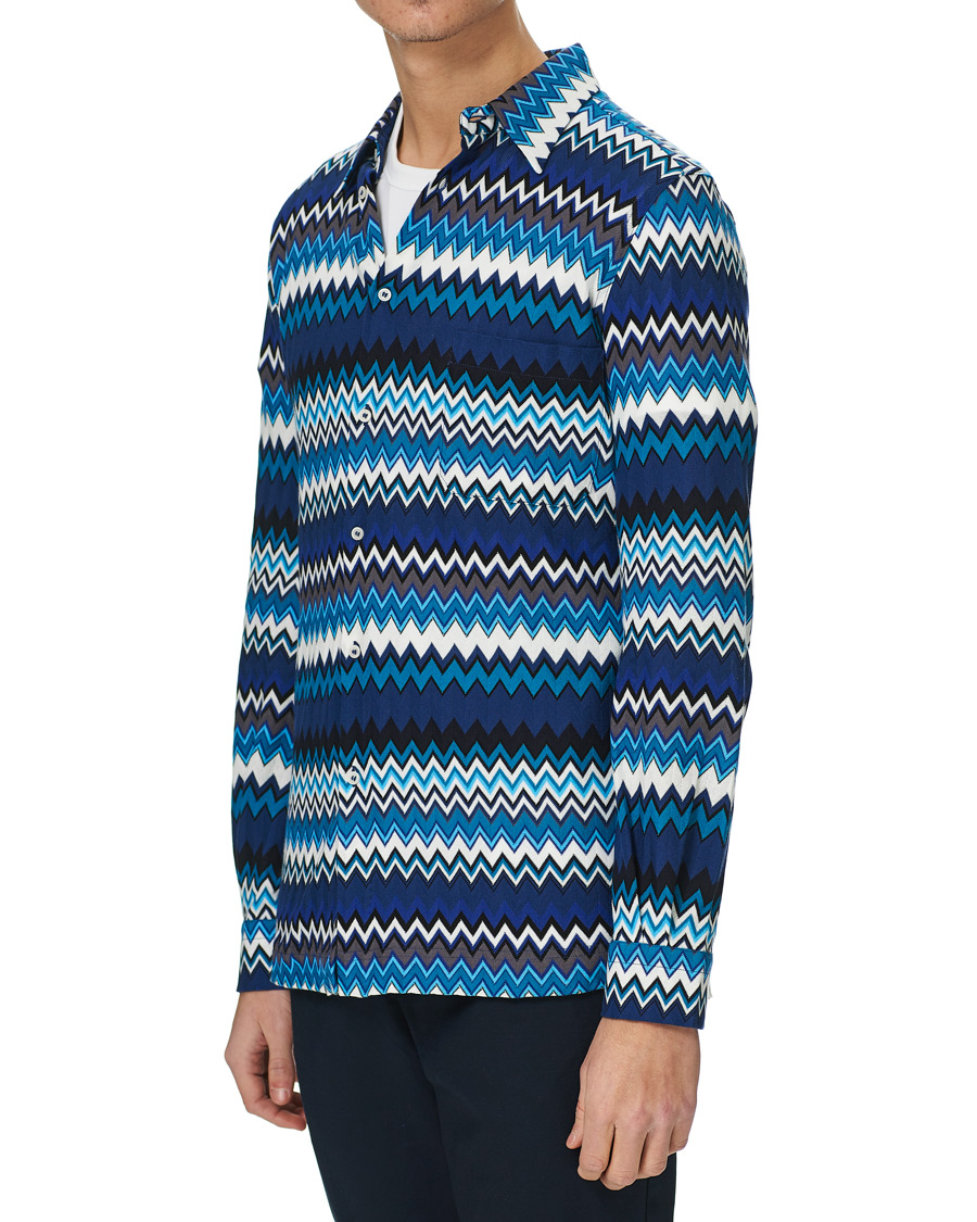 Homme | Chemises | Missoni | Zig Zag Print Shirt Navy