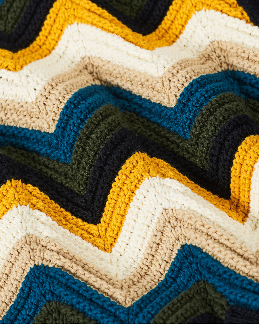Heren | Truien | Missoni | Zig Zag Knit Cardigan Navy/Cream