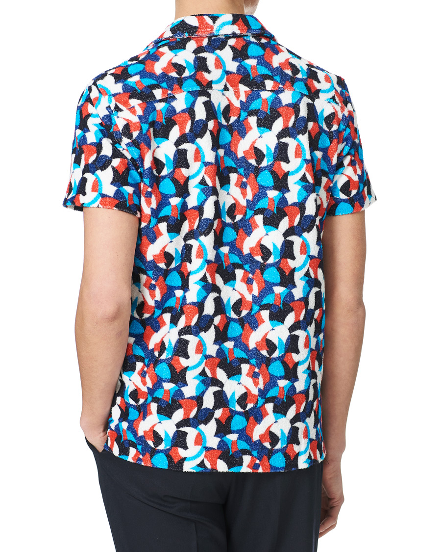 Homme | Polos | Orlebar Brown | Travis Towelling Moissan Red/Blue