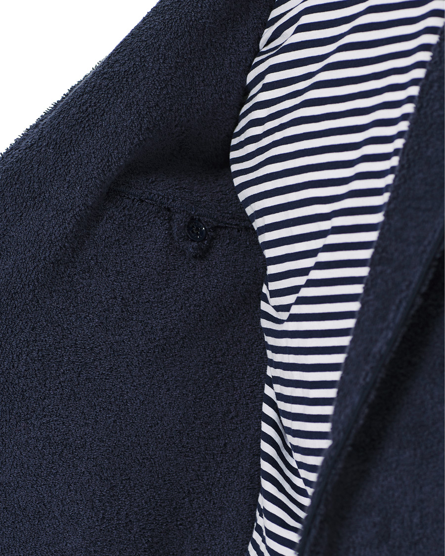 Homme | Pulls Et Tricots | Orlebar Brown | Darvill Cotton Terry Cardigan Ink