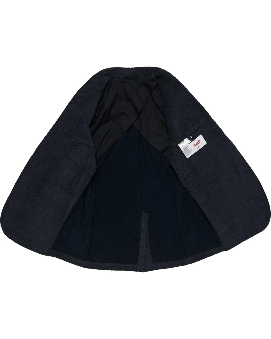 Homme | Pulls Et Tricots | Orlebar Brown | Darvill Cotton Terry Cardigan Ink