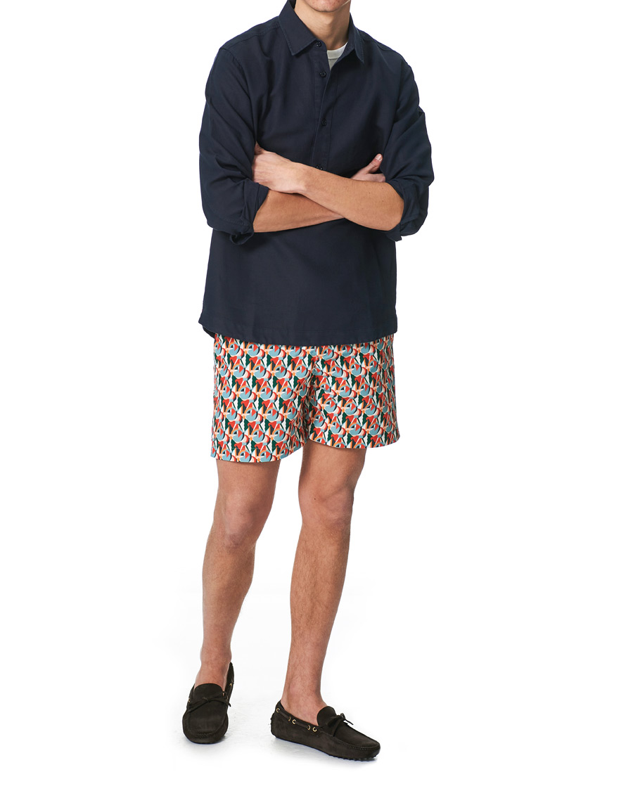 Homme | Maillots De Bain | Orlebar Brown | Bulldog Reuleaux Swim Shorts Red/Racing Green