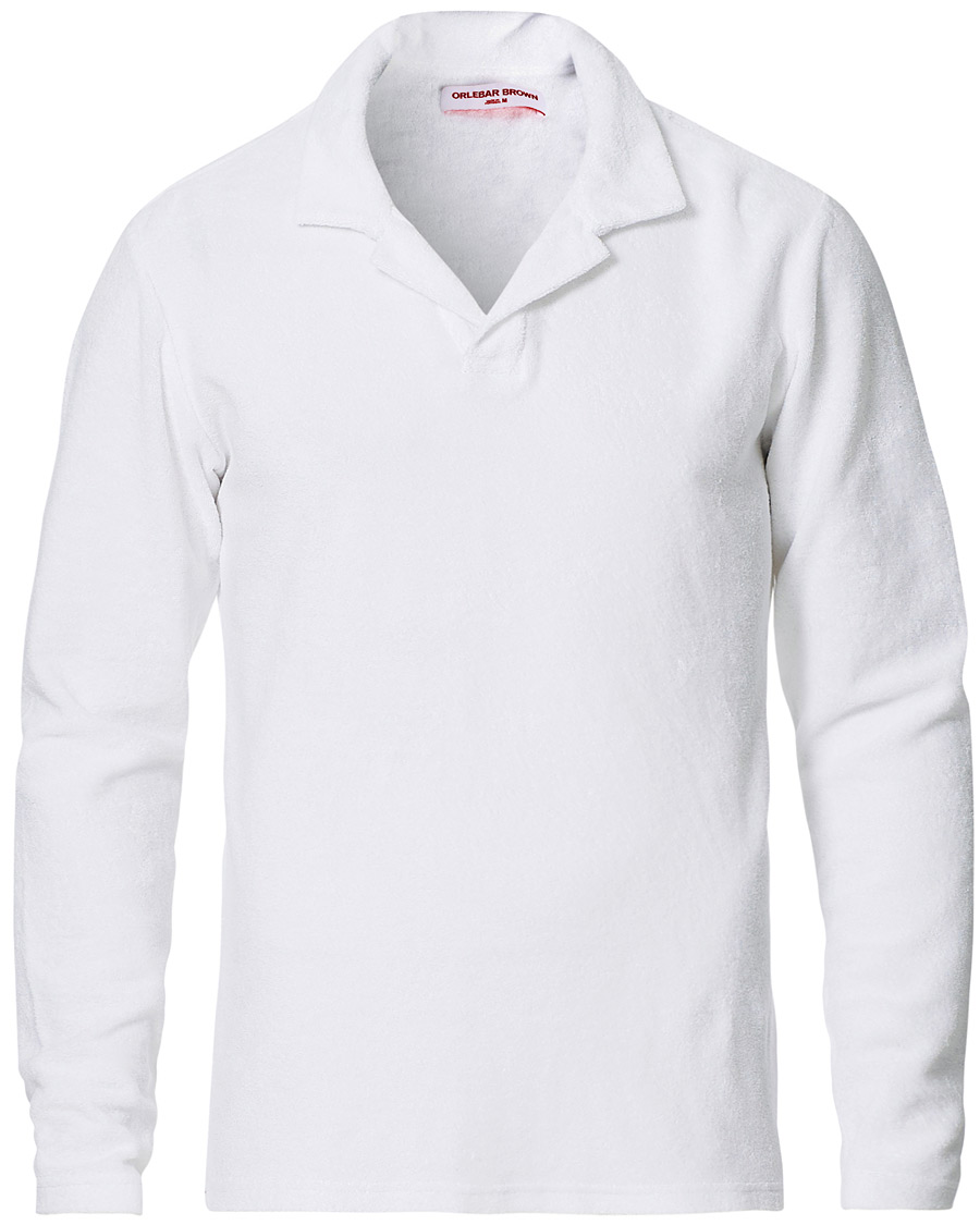 Homme | Pulls Et Tricots | Orlebar Brown | Terry Long Sleeve Polo White