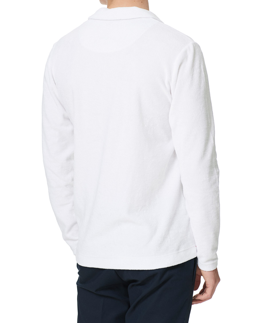 Homme | Pulls Et Tricots | Orlebar Brown | Terry Long Sleeve Polo White