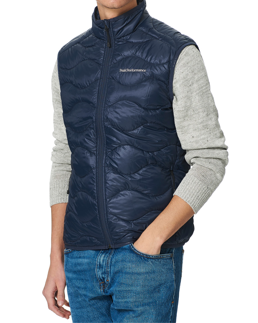 Homme | Manteaux Et Vestes | Peak Performance | Helium Vest Blue Shadow