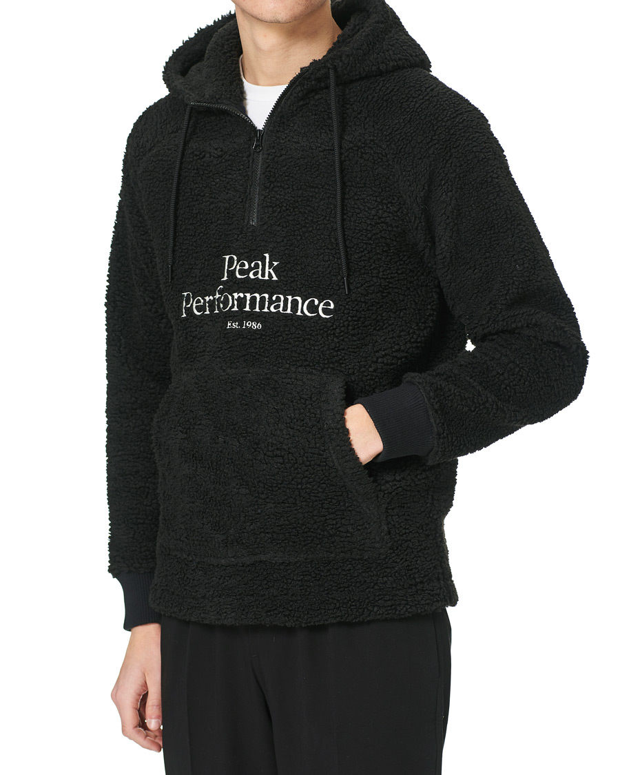 Homme | Pulls Et Tricots | Peak Performance | Pile Fleece Half Zip Hood Black