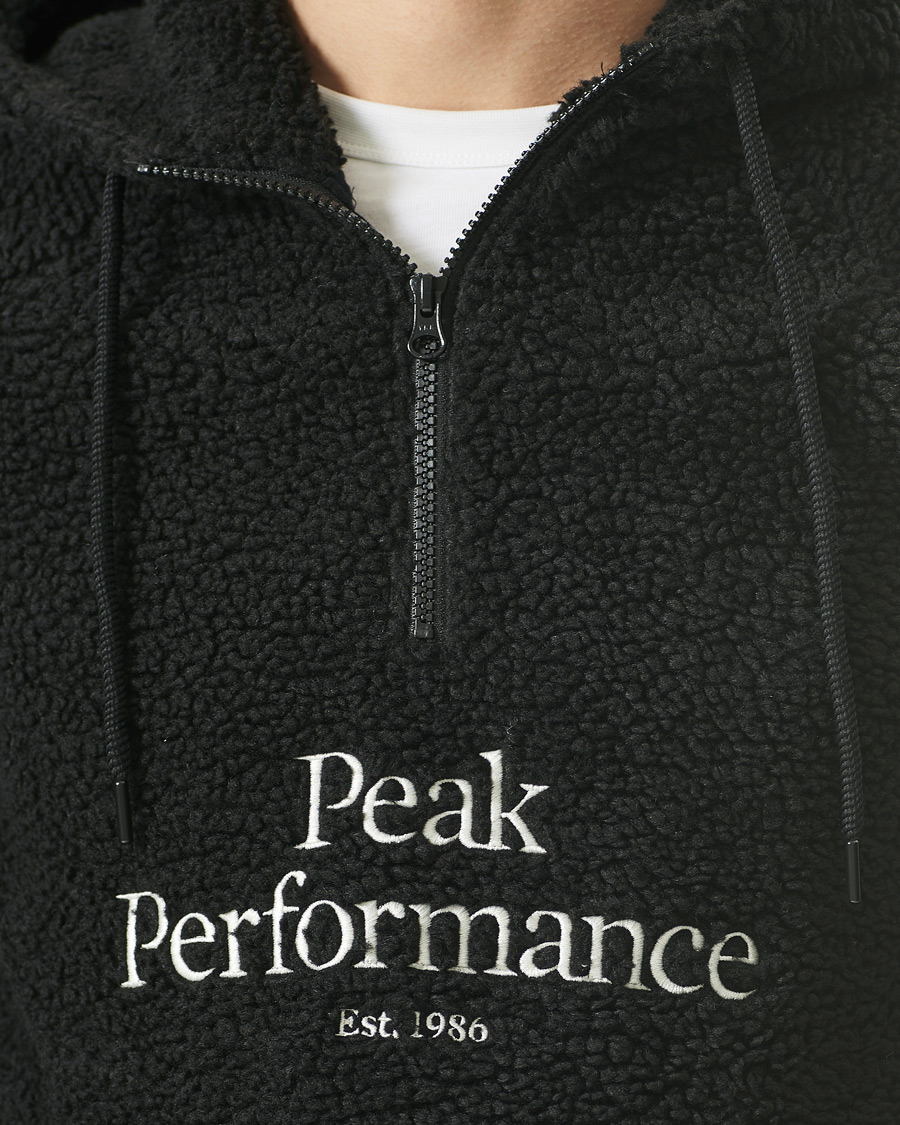 Homme | Pulls Et Tricots | Peak Performance | Pile Fleece Half Zip Hood Black