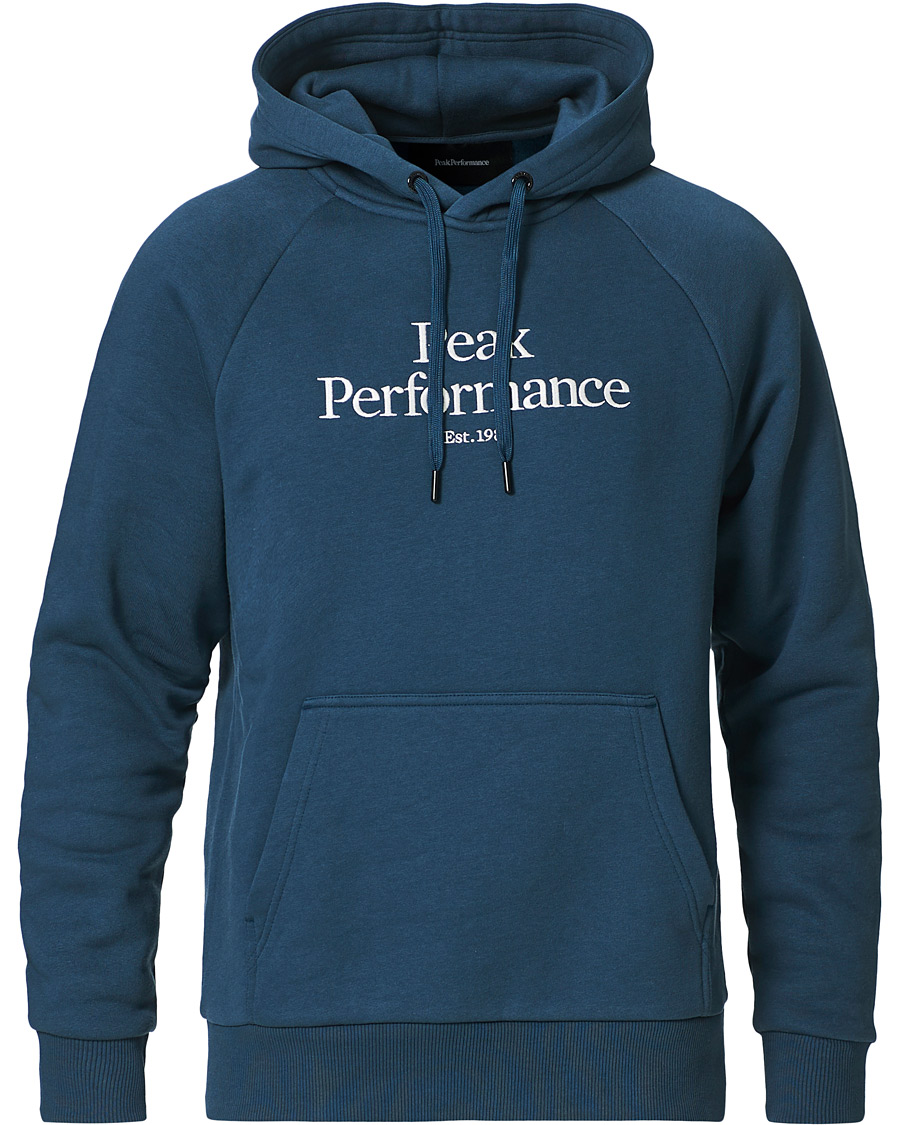 Homme | Pulls Et Tricots | Peak Performance | Original Logo Hoodie Blue Steel